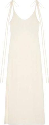 Alanui Abito Finets lungo con spacco laterale - Bianco