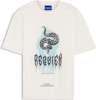 HUGO BOSS Music-artwork T-shirt in cotton jersey