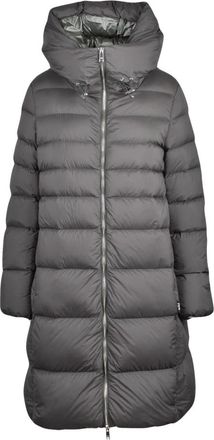 Add Crepe Nylon Winterjas - Dames - Dons jassen - Grijs - L - Nylon - Jassen