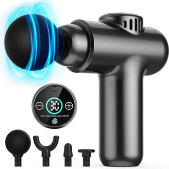 OEM Pistola De Masaje, Mini Pistola De Masaje, Pistola De Masaje Profesional De Tejido Profundo, Masajeador Port&aacute;til, 30 Velocidades, Pantalla T&aacute;ctil Lcd,
