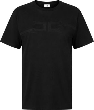Elisabetta Franchi T-shirts en Polos - Dames - T-shirts - Zwart - L - Tops