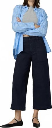 Joe's Chloe Utility Wide Leg Crop Pants In Night Sky