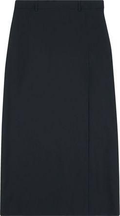 Balenciaga slit tailored skirt - unisex - Virgin Wool/Elastane - M - Black