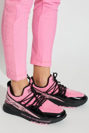 Versace Jeans Couture Sports Shoes With Printed Logo, Womens, Pink