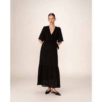 Grace & Mila Soepele maxi-jurk met riem, PERSE