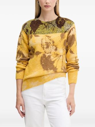 Desigual floral colour block sweater - Giallo