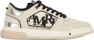 Amiri Leren sneakers met logo - Beige