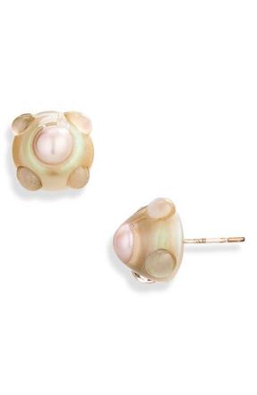 Isshī Atom Stud Earrings in Pearl at Nordstrom