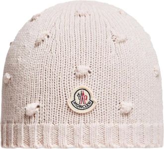 Moncler Wollen kasjmier muts - unisex - Accessoires - Roze - Maat: ONE Size Wol