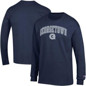 Champion Mens Champion Navy Georgetown Hoyas Arch Over Logo Long Sleeve T-Shirt at Nordstrom, Size Xx-Large