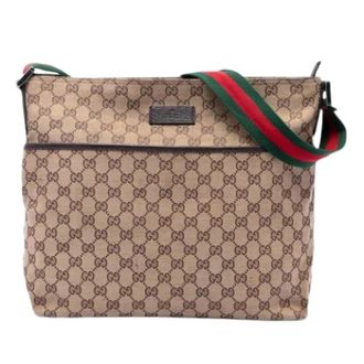 Gucci Pre-owned Canvas Crossbody Bag - Dames - Pre-owned - Beige - Maat: ONE Size Zijde