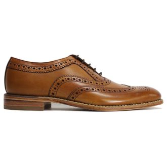 Loake Fearnley Leather Mens Lace Up Shoes - Tan - Size:UK 10.5