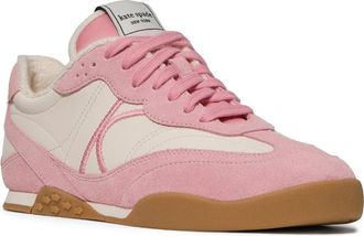 Kate Spade New York drift smooth sneaker in Cream/Grapefruit Soda at Nordstrom, Size 9.5