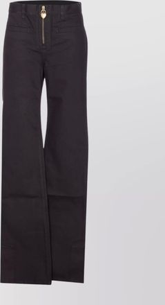 Chloé straight fit jeans gold zipper