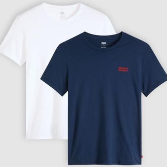 Levi's T-shirt girocollo stampata - Confezione da 2 - Uomo - 2XL - Multicolore / White / Blue