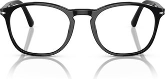 Persol 0po3007vm Classic Round Frame Acetate Sunglasses with Silver Accents