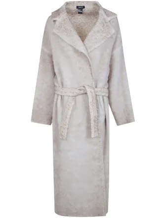Avant Toi Coat Hand Painted Alpaca Over Coat With Belt