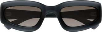 Gucci Grey Rectangular Mens Sunglasses GG1787S 001 53