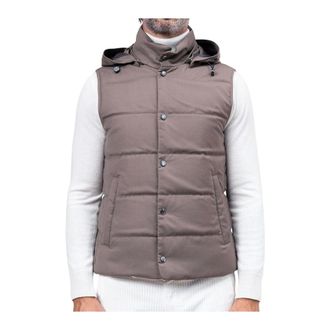 Montecore Padded Gilet With Detachable Hood - male - Montecore - Waistcoats - Gray - M - Jackets