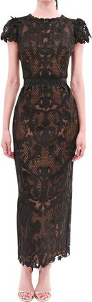 Marchesa Nocturnes Midi Dress