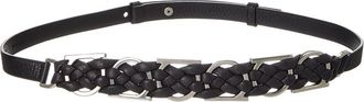 Ferragamo Ferragamo Braided Gancini Leather Belt
