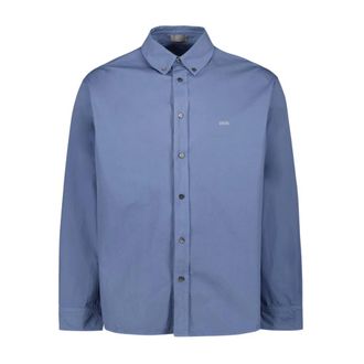 Dior Casual Shirts, male, Blue, Size: L Classic Shirt