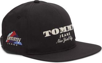 Tommy Jeans Baseball Cap TOMMY JEANS TJM ARCHIVE TREK, Herren, schwarz, Web, Kunstfaser, bestickt, Caps Baseball Cap, mit Logo-Stickerein