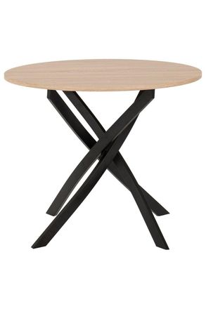 Seconique Sheldon Round Wooden Top Dining Table