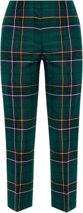 Alexander McQueen Pantaloni tartan - Verde