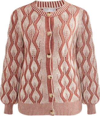 Usha Vest Dames Gebroken wit oudroze