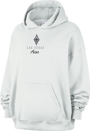 Nike Las Vegas Aces Nike Womens French Terry Oversized Pullover Hoodie in White | IR0856-101