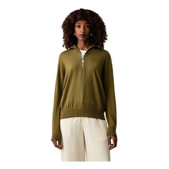 Patrizia Pepe Coltrui - Dames - Truien - Groen - Maat: M Wol