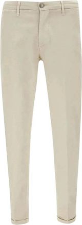 Re-hash Beige Chinos met omslagen - Heren - Chinos - Beige - W38 - Broeken