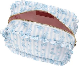 Stoney Clover Lane High Tea Printed Ruffle Large Pouch In Fine China