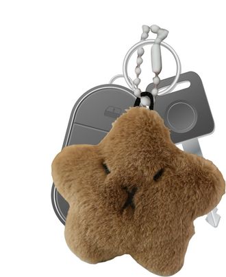 Generic Capybara Star Keychain,Soft Star Plush Pendant Ideal For Women And Girls - Cute Keychain, Happy Star Plush Keychain For Keys, Bags, Kids And Adults