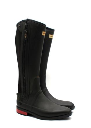 Hunter Black Slim Fit Wellington Boots Size 37