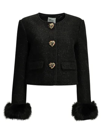 Self Portrait Zelfportret boucl&eacute; blazer