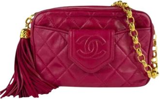 Chanel Pre-owned Cross Body Bags, female, Red, Size: ONE SIZE Pre-owned Vintage Cross Body Bag