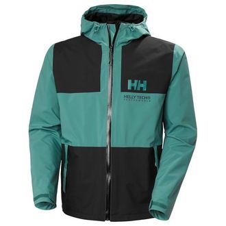 Helly Hansen Ace Rain Jacket Regenjacke f&uuml;r Herren | t&uuml;rkis/schwarz