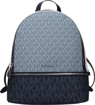 Michael Kors Blue Fabric Womens Backpack