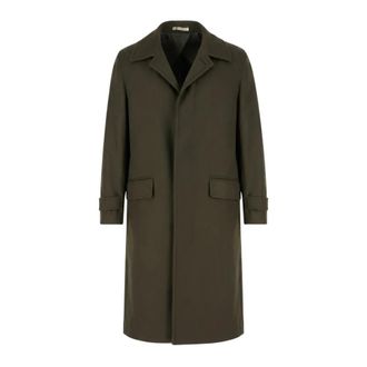 Corneliani Enkelrij jas - Heren - Mantel - Groen - L - Jassen