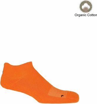 Peper Harow Organic Mens Trainer Sport Socks - Orange