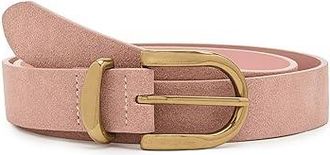 Sanctuary All Day Suede Belt Womens Belts Dessert Pink : LG (US 10-12), Leather/Suede