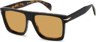 Eyewear by David Beckham Authentieke Stijlvolle Zonnebril- Premiumkwaliteit - unisex - Zonnebrillen - Bruin - 56 MM - Accessoires