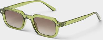 Simons Womens Angular rectangular sunglasses