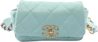 Chanel Pre-owned Vintage Fanny Pack - Dames - Vintage Schoudertas - Blauw - ONE Size - Vintage