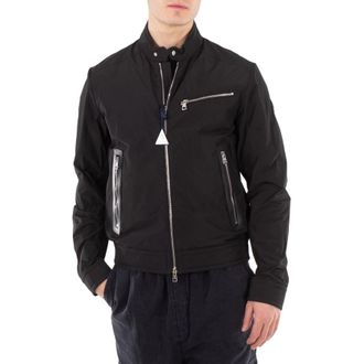 Moncler Drome Biker Long Sleeve Jacket, Brand Size 2 (Medium)