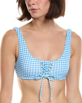 Raisins Lace Up Swim Top