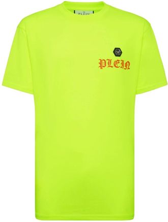 Philipp Plein T-Shirt Ronde Hals - Heren - T-shirts - Geel - S - Katoen - Tops