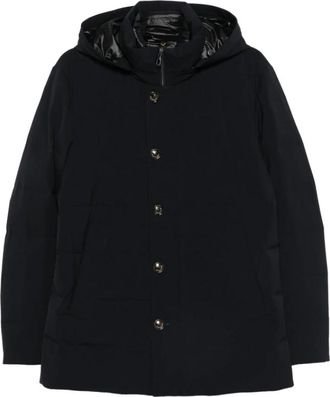 Montecore Donsjack met capuchon - Heren - Jassen - Zwart - Maat: 2XL Zijde